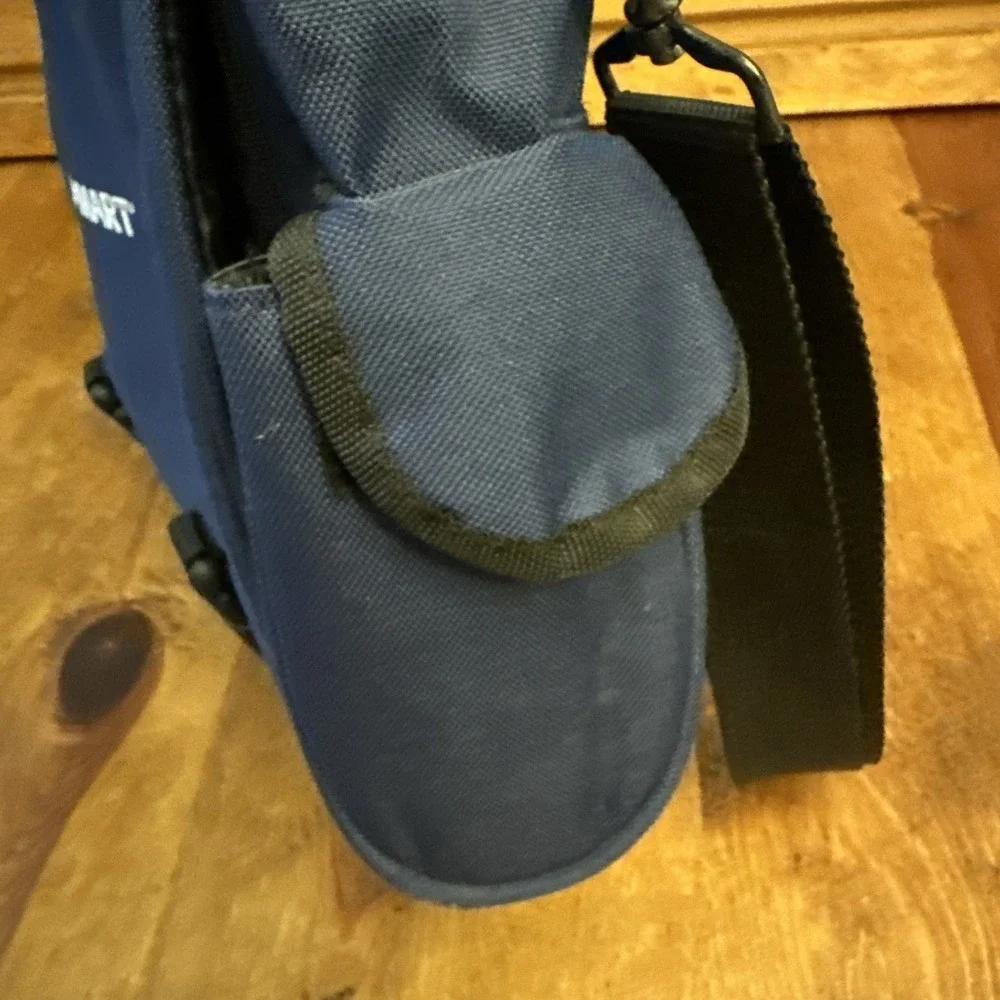 VTG Walmart Brand Messenger Bag Laptop Case Blue Multiple Pockets